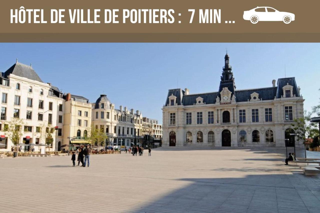 Bellejoie - Appartement T3- Poitiers Sud - direct Futuroscope - Parking et Wifi gratuit Extérieur photo