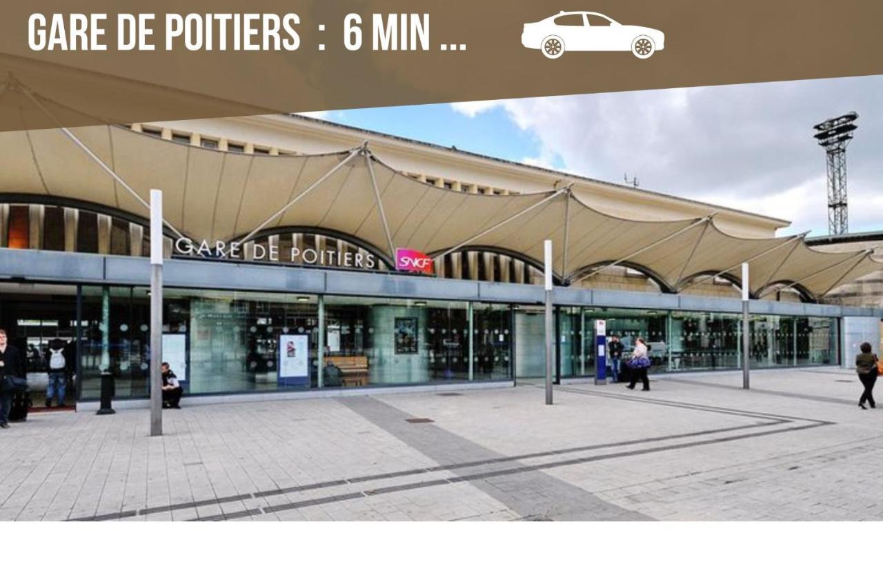 Bellejoie - Appartement T3- Poitiers Sud - direct Futuroscope - Parking et Wifi gratuit Extérieur photo